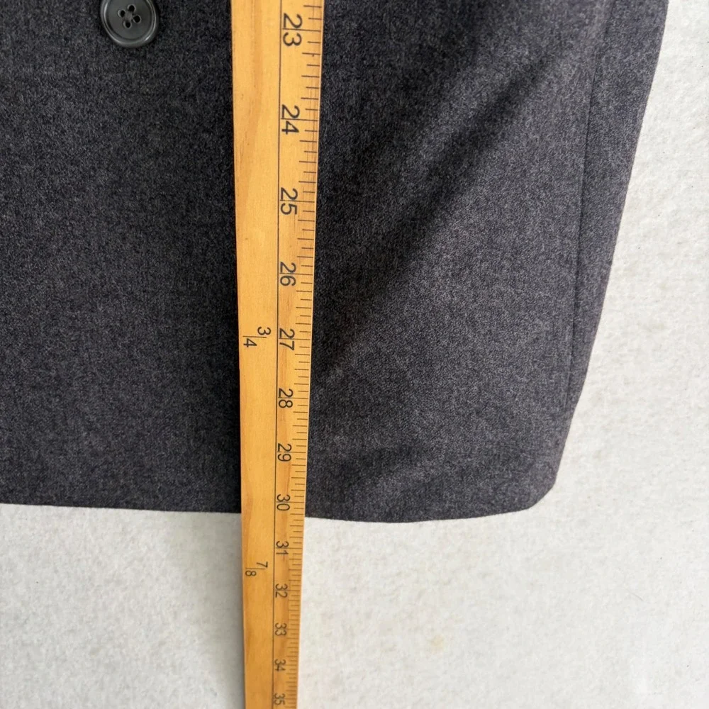 Vintage Ermenegildo Zegna Blazer 50 40R Double Breasted Peak Lapel Wool Italy